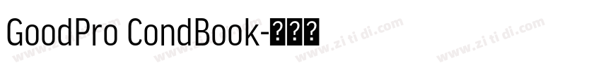 GoodPro CondBook字体转换